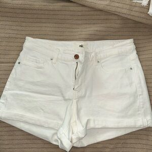 Women's White Denim Shorts